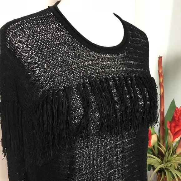 Chelsea & Violet Fringe Sweater. Size XS - Picture 3 of 6